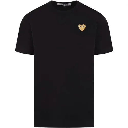 Heart Logo T-shirt , male, Sizes: M - Comme des Garçons Play - Modalova