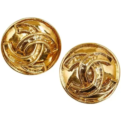 Pre-owned Metal earrings , female, Sizes: ONE SIZE - Chanel Vintage - Modalova