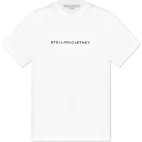 T-Shirt mit Logo , Damen, Größe: M - Stella Mccartney - Modalova