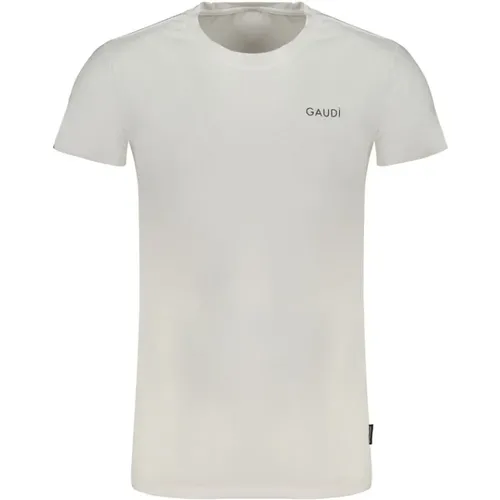 Ton-in-Ton T-Shirt mit Druck , Herren, Größe: XL - Gaudi - Modalova