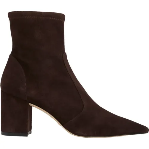 Block Stretch Bootie , Damen, Größe: 40 1/2 EU - Stuart Weitzman - Modalova