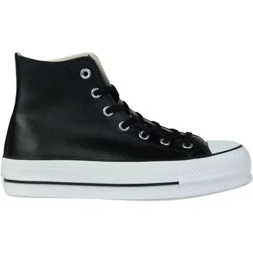 Plateau Leder High-Top Sneakers , Damen, Größe: 39 1/2 EU - Converse - Modalova