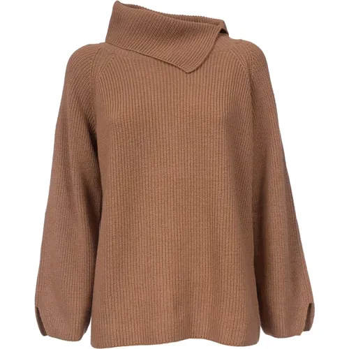 Hochgeschlossener Wollseiden-Kaschmir-Pullover , Damen, Größe: M - Le Tricot Perugia - Modalova