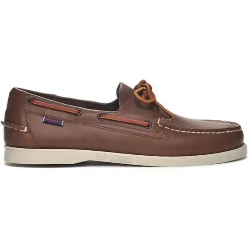Nautical Leather Boat Shoes , male, Sizes: 5 UK, 7 UK, 8 UK, 9 UK, 7 1/2 UK - Sebago - Modalova