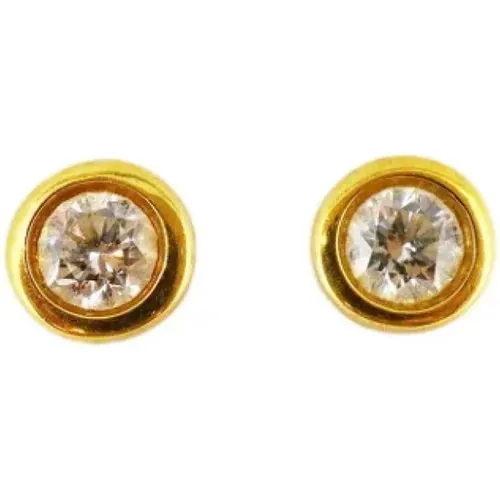 Pre-owned Gold earrings , female, Sizes: ONE SIZE - Tiffany & Co. Pre-owned - Modalova