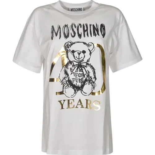 Stylish T-shirts and Polos Collection , female, Sizes: XS, S, 2XS, XL, M, L - Moschino - Modalova