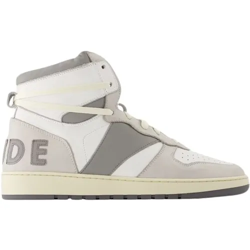 Weiße Leder Hi-Top Sneakers , Herren, Größe: 41 EU - Rhude - Modalova