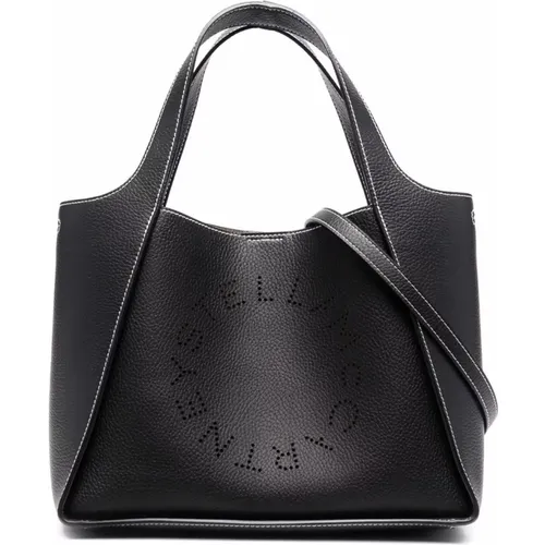 Faux Leather Logo Tote Bag , female, Sizes: ONE SIZE - Stella Mccartney - Modalova