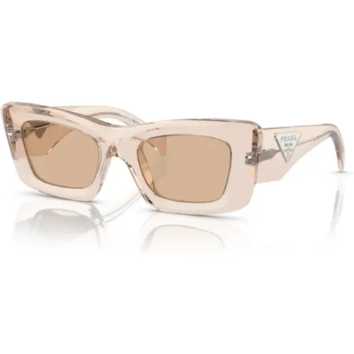 Rectangle Sunglasses in Crystal , unisex, Sizes: ONE SIZE - Prada - Modalova