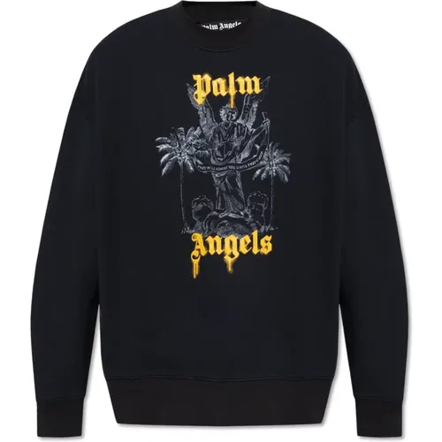 Sweatshirt with print , male, Sizes: L, S, M - Palm Angels - Modalova