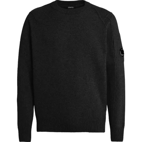 Round Neck Lambswool Jersey - Ultimate Comfort and Style , male, Sizes: XL - C.P. Company - Modalova