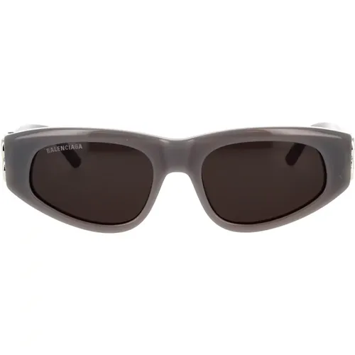 Vintage Oval Sunglasses with Silver Hinges , female, Sizes: 53 MM - Balenciaga - Modalova