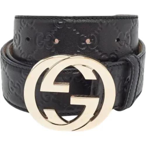 Pre-owned Leather belts , male, Sizes: ONE SIZE - Gucci Vintage - Modalova