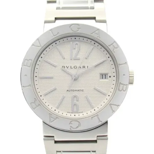 Pre-owned Stainless Steel watches , male, Sizes: ONE SIZE - Bvlgari Vintage - Modalova