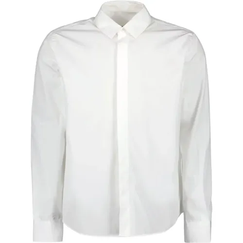 Klassisches Weißes Hemd , Herren, Größe: S - Ami Paris - Modalova