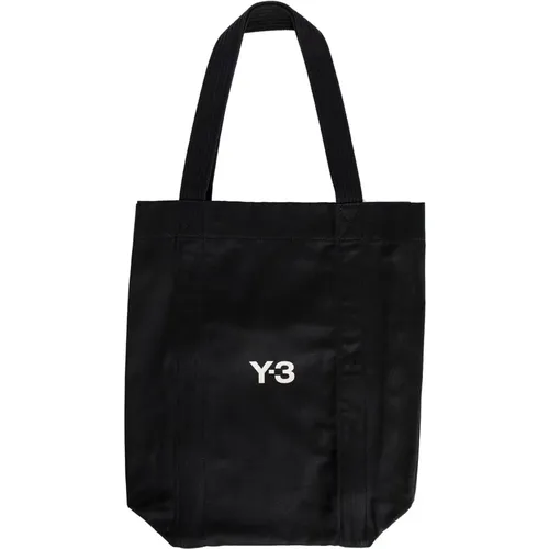 Canvas Tote Tasche Schwarz Frontlogo - Y-3 - Modalova