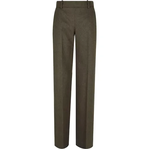 Militärgrüne Melange Hose - Ermanno Scervino - Modalova