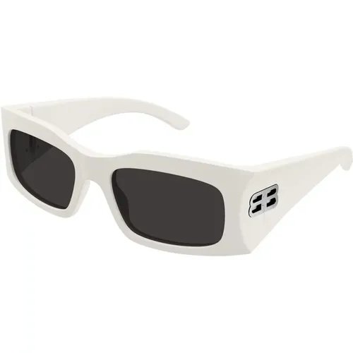 Trendige Rechteckige Sonnenbrille,Damen Sonnenbrille mit quadratischem Acetatrahmen - Balenciaga - Modalova
