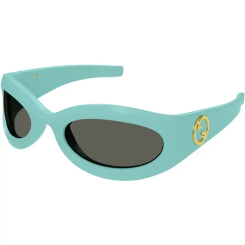 Light /Grey Sunglasses , female, Sizes: 60 MM - Gucci - Modalova