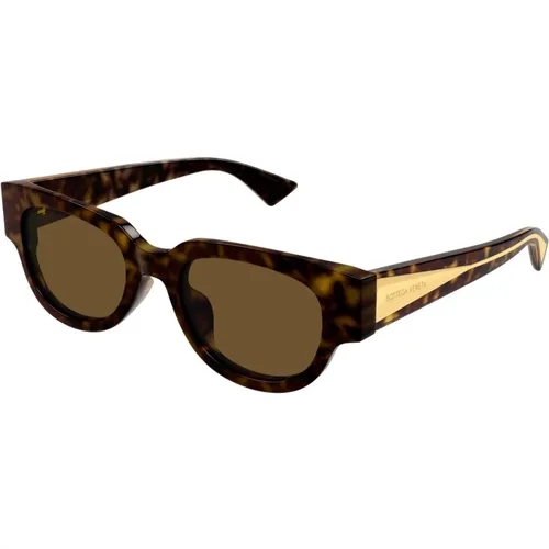 Bv1278Sa 002 Sonnenbrille , Damen, Größe: 52 MM - Bottega Veneta - Modalova