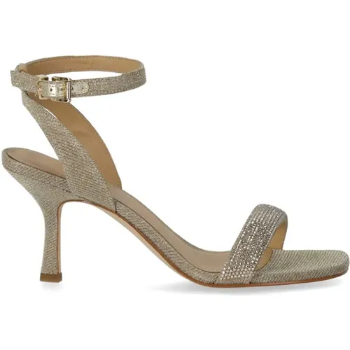 Goldener Sandale mit Strass , Damen, Größe: 36 EU - Michael Kors - Modalova