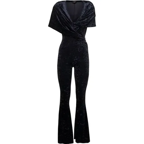 Schwarzer Maxi Flare Jumpsuit , Damen, Größe: 2XS - Andamane - Modalova