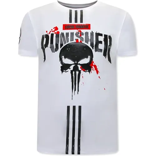 Punisher Herren T-Shirt , Herren, Größe: 2XL - Local Fanatic - Modalova