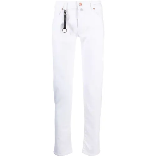 Weiße Gerades Jeans , Herren, Größe: W37 - Incotex - Modalova