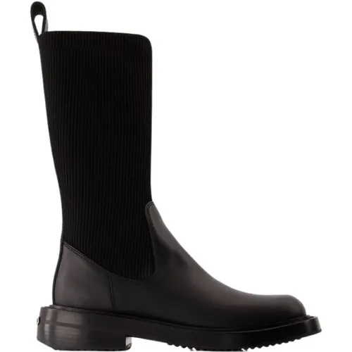 Leather Slip-On Sock Boots , female, Sizes: 8 UK, 7 UK, 5 UK, 2 UK, 4 UK, 6 UK, 3 UK - alexander wang - Modalova