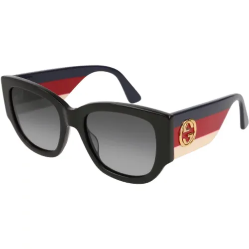 Classic Rectangular Multicolor Sunglasses Gg0276S-001 , unisex, Sizes: 53 MM - Gucci - Modalova