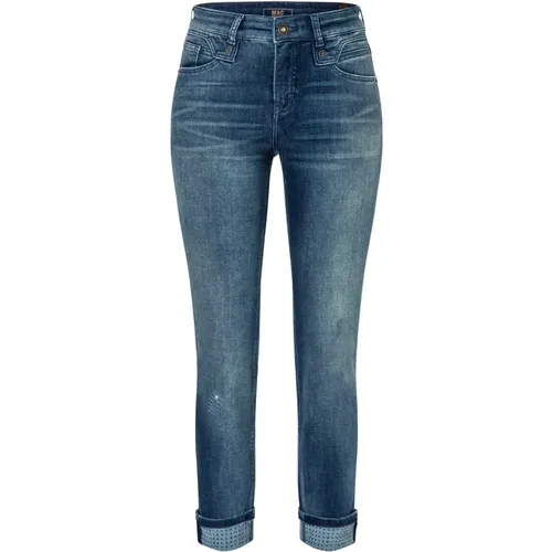 Reiche Schlanke Authentische Denim Jeans , Damen, Größe: S - MAC - Modalova