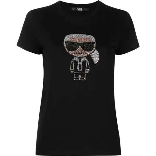 T-Shirt , Damen, Größe: L - Karl Lagerfeld - Modalova