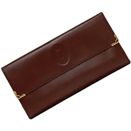 Pre-owned Leather wallets , female, Sizes: ONE SIZE - Cartier Vintage - Modalova