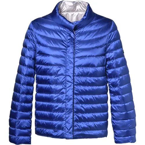 Reversible down jacket in electric nylon , female, Sizes: S, XL, L, 2XL, M - Baldinini - Modalova