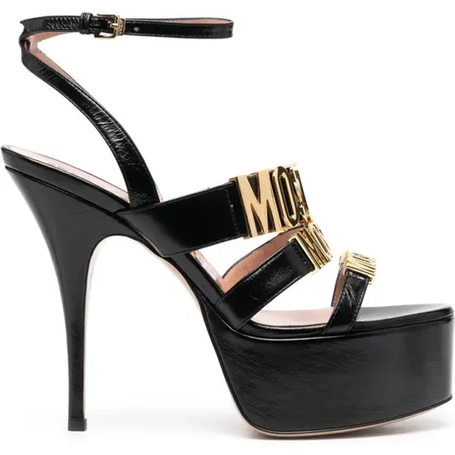 High Heel Sandals , female, Sizes: 4 1/2 UK - Moschino - Modalova