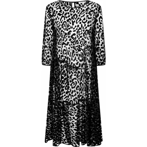 Mesh Dress with Long Sleeves , female, Sizes: S, L, XS, M - Masai - Modalova