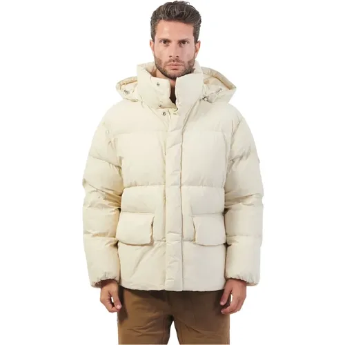 Padded Hooded Coat Straight Fit , male, Sizes: M, S, L - Boss - Modalova