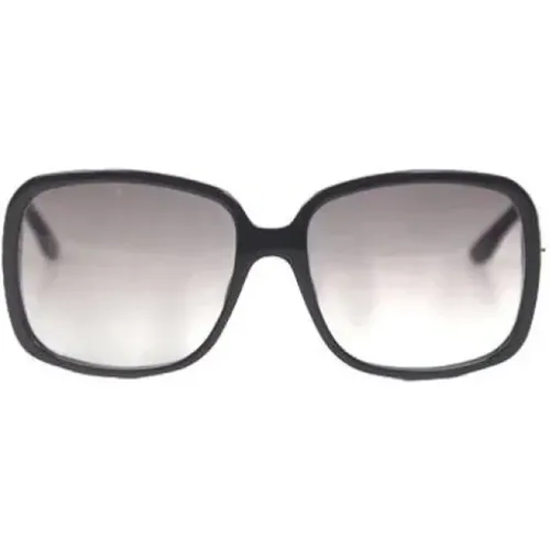 Gebrauchte Schwarze Plastiksonnenbrille - Gucci Vintage - Modalova