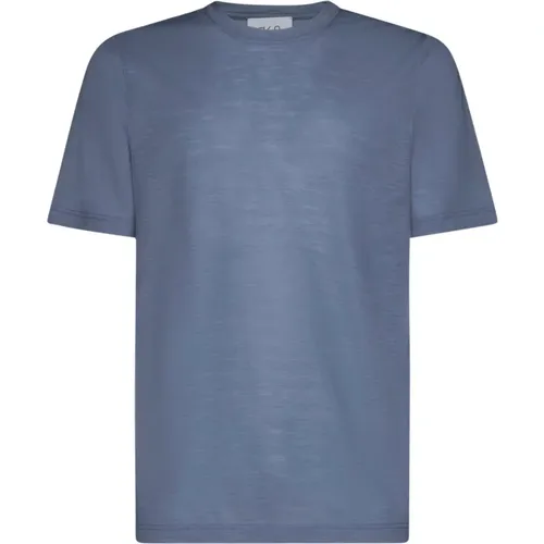 Wool Crew-neck T-shirt Light , male, Sizes: 3XL, L - D4.0 - Modalova