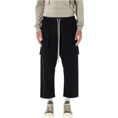 Schwarze Cargo Hose Creatch Aw24 - Rick Owens - Modalova