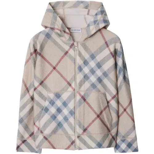 Karierte Kapuzenpullover Burberry - Burberry - Modalova