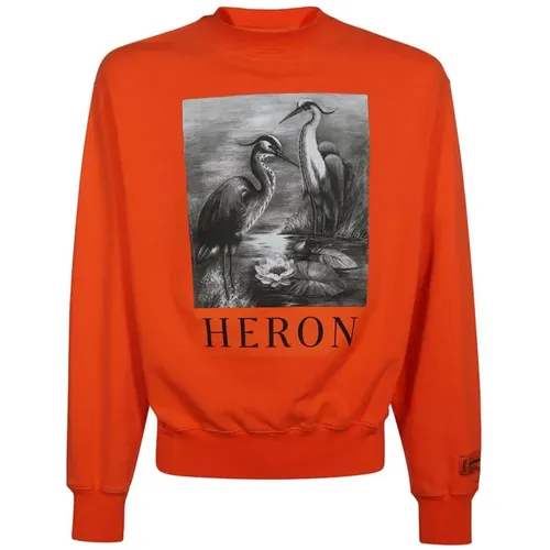 Logo Print Baumwoll-Sweatshirt - Heron Preston - Modalova