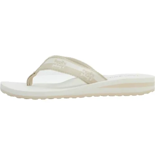 Colorblock Webbing Flip Flops , Damen, Größe: 40 EU - Tommy Hilfiger - Modalova