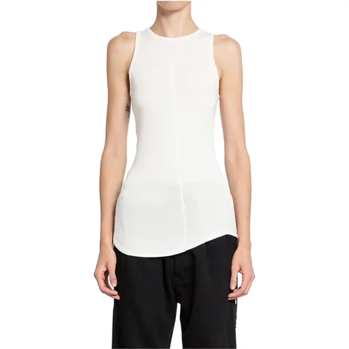 Sleeveless Crossed Seam T-Shirt , female, Sizes: L, XS, S, M - Thom Krom - Modalova