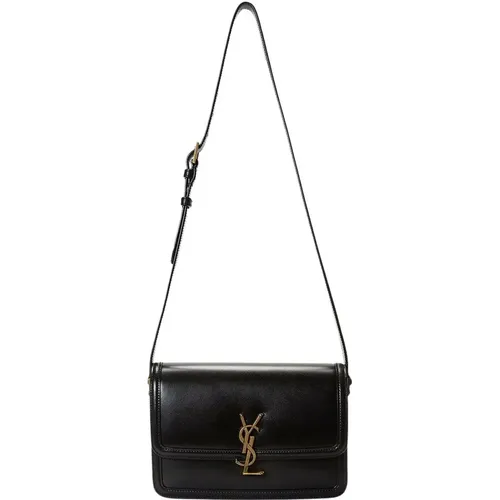 Solferino Medium Satchel In Box Leather Bag , female, Sizes: ONE SIZE - Saint Laurent - Modalova