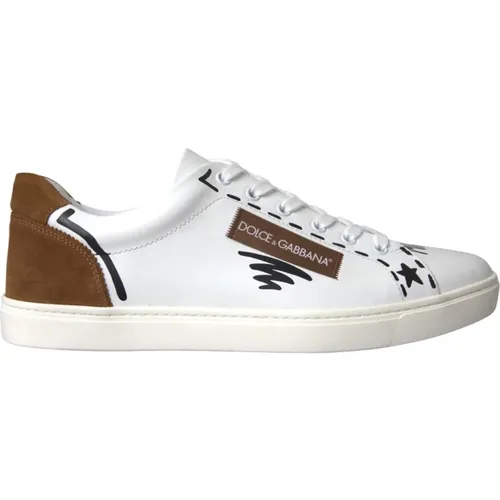 Logo Low Top Sneakers Shoes , male, Sizes: 9 UK - Dolce & Gabbana - Modalova