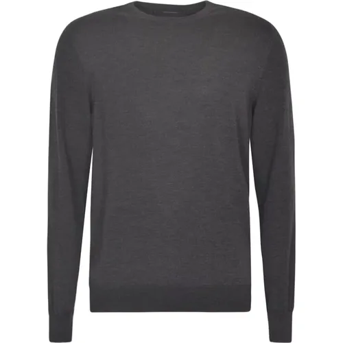 Grey Sweaters with Crew Neck , male, Sizes: S, 2XL, 4XL - Tagliatore - Modalova