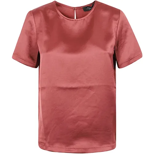 Flüssiges Lyocell-Jersey-T-Shirt , Damen, Größe: M - Max Mara Weekend - Modalova