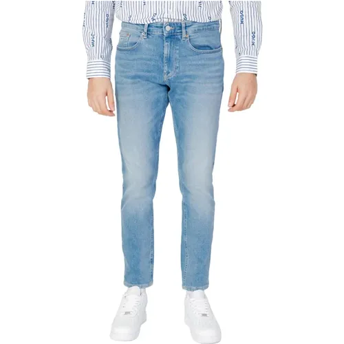 Blaue Abgetragene Effekt Jeans Herren , Herren, Größe: W28 L32 - Tommy Jeans - Modalova