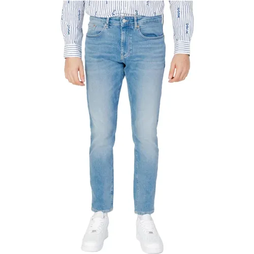 Blaue Abgetragene Effekt Jeans Herren - Tommy Jeans - Modalova